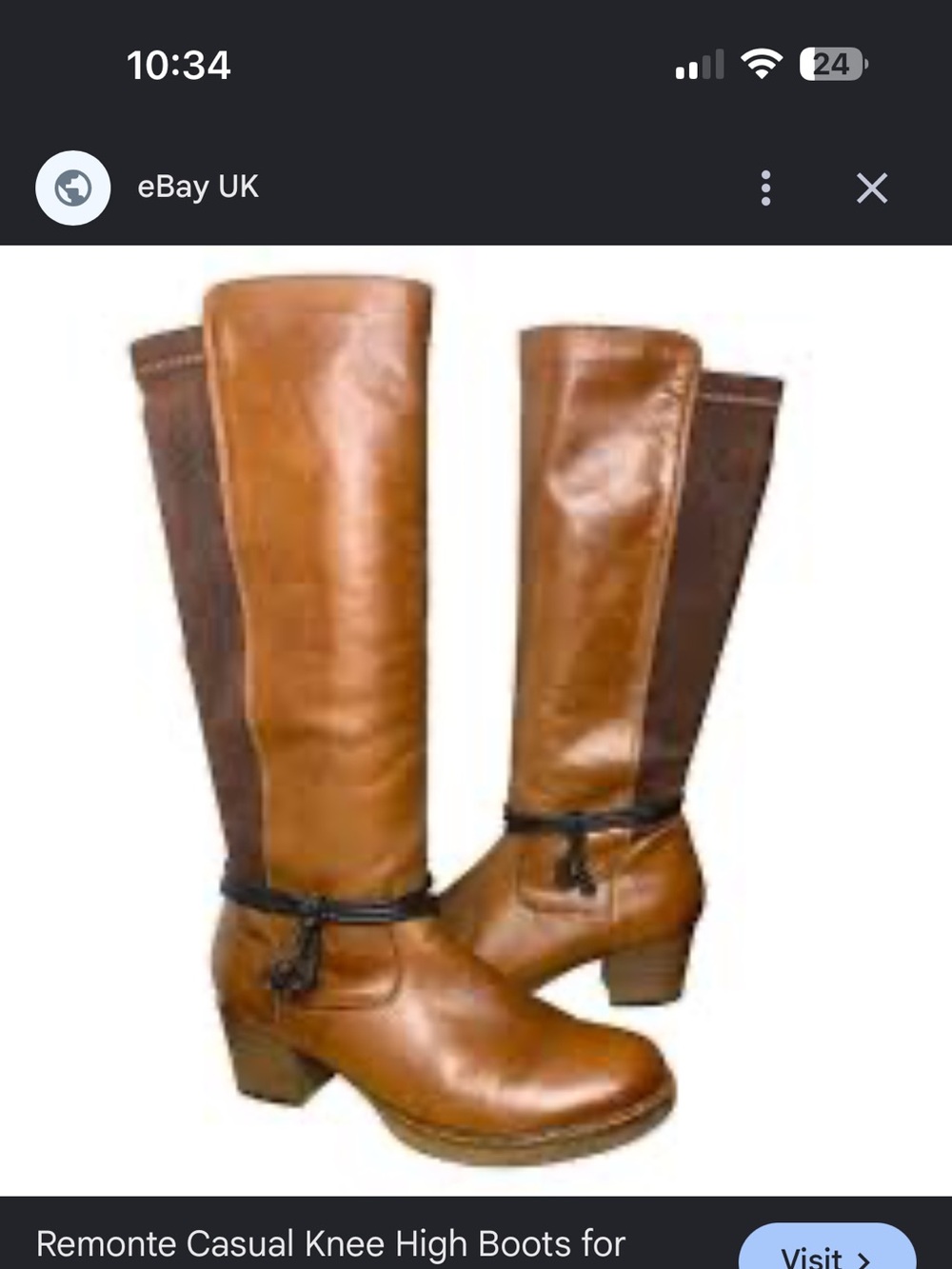 Remonte Tall Brown Riding-Style Heeled Boots